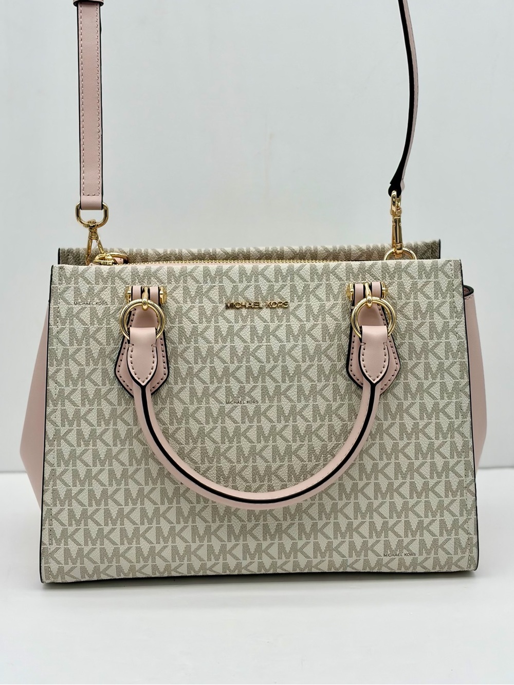 Michael Kors Marilyn Medium Satchel Crossbody Bag And Wallet Set - Picture 8 of 15